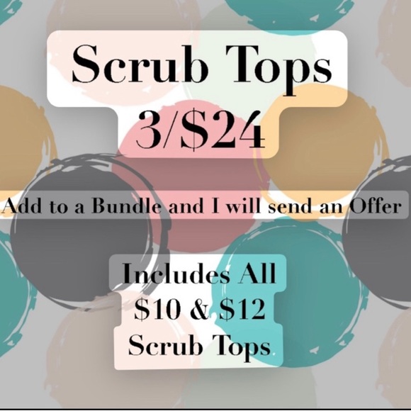 SCRUBSTAR Nursing Nurse’s Scrubs Scrub Top M - Picture 4 of 4